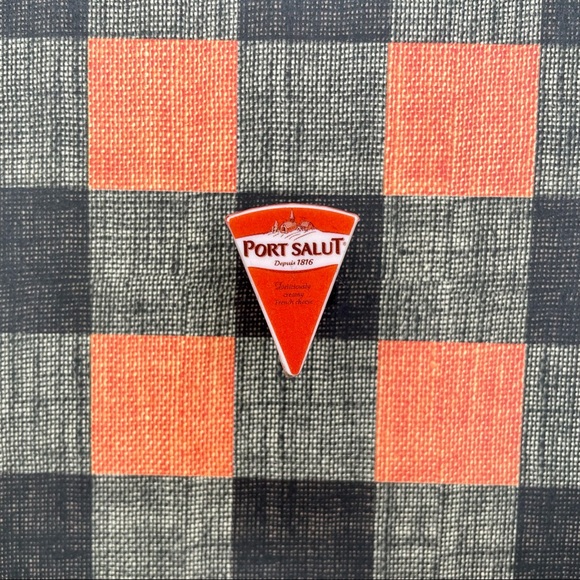 Port Salut Cheese Pin | Handmade | Mini Brands | NWOT | Quirky | Fun - Picture 8 of 16